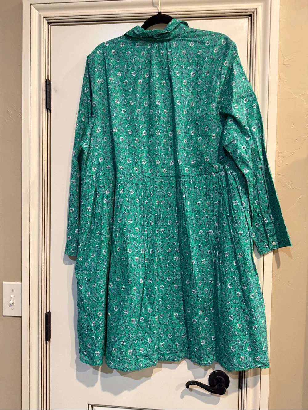 Two J.Crew Factory Printed Cotton Mini Shirt-Dress